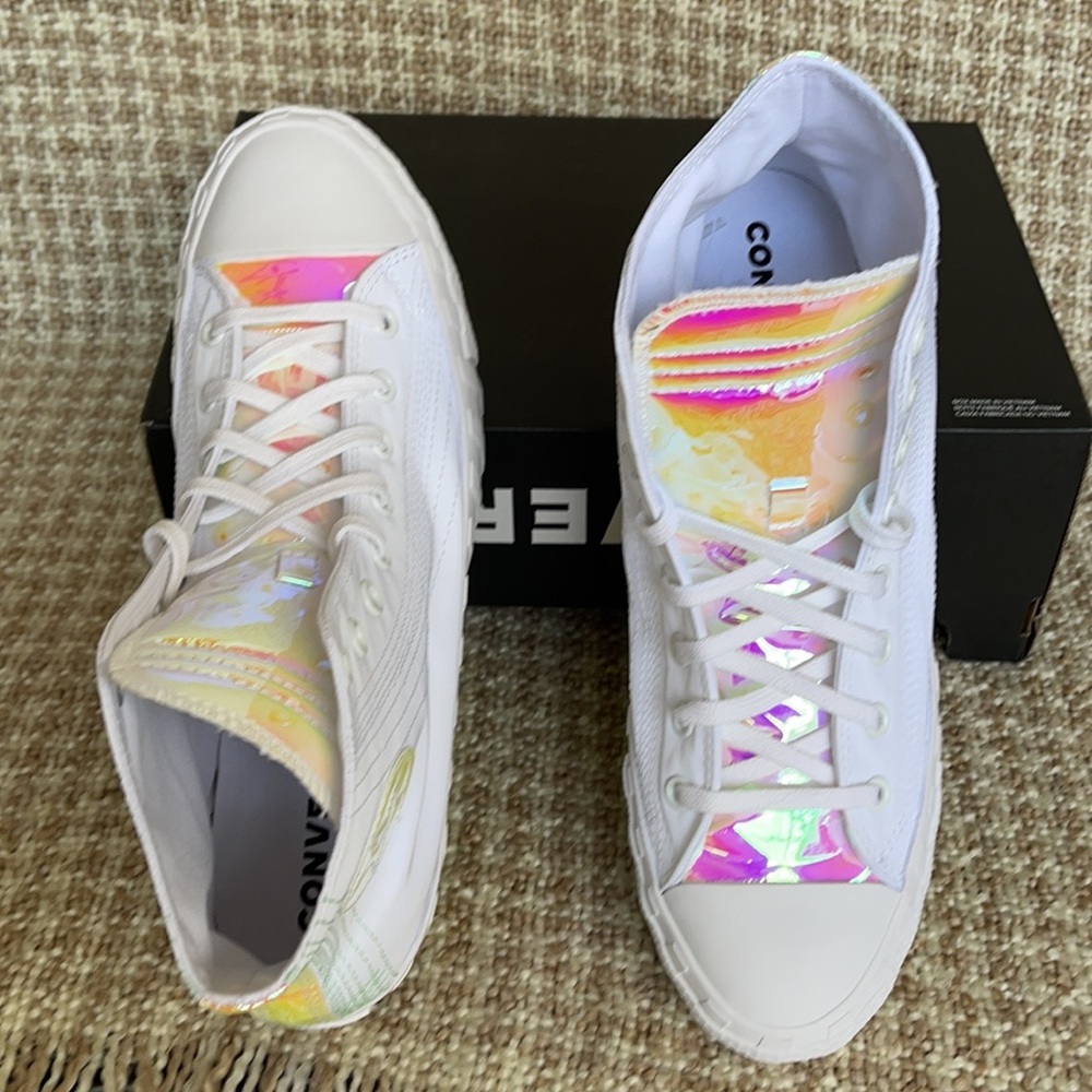 Converse Untitled Hi White/White/Iridescent MEN`S - Picture 12 of 16